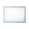 Espejo De Pared Para Baño Con Led 60 X 80 Cm Sistema Anti Vaho Accesorio Decorativo Nexon - Plateado