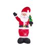 Decoración Figura De Navidad Led Rojo Papá Noel Auto Inflable Exteriores Ivalo - Rojo