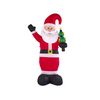 Decoración Figura De Navidad Led Rojo Papá Noel Auto Inflable Exteriores Ivalo - Rojo