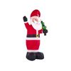 Decoración Figura De Navidad Led Rojo Papá Noel Auto Inflable Exteriores Ivalo - Rojo