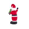 Decoración Figura De Navidad Led Rojo Papá Noel Auto Inflable Exteriores Ivalo - Rojo