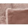 Manta De Tejido De Poliéster Rosa 200 X 220 Cm Mullido Suave Sala De Estar Moderna Chaab - Rosa