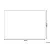 Manta De Tejido De Poliéster Blanco 200 X 220 Cm Mullido Suave Sala De Estar Moderna Chaab - Blanco