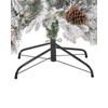 Árbol De Navidad Verde Material Sintético 120 Cm Efecto Nieve Planta Artificial Decoración Hogar Masala - Blanco