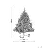 Árbol De Navidad Artificial Blanco Nieve Sintética 120 Cm Ramas Con Bisagras Festividad Tomichi - Blanco