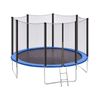 Cama Elástica De Polipropileno Azul Patas De Metal 366 Cm Red De Seguridad Aire Libre Risata - Negro