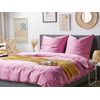 Conjunto De Fundas De Algodón Rosa Edredón Funda De Almohada 135 X 200 Cm Moderno Elegante Dormitorio Harmonridge - Rosa