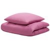 Conjunto De Fundas De Algodón Rosa Edredón Funda De Almohada 135 X 200 Cm Moderno Elegante Dormitorio Harmonridge - Rosa