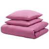 Conjunto De Fundas De Algodón Rosa Edredón Funda De Almohada 220 X 240 Cm Moderno Elegante Dormitorio Harmonridge - Rosa