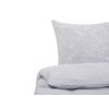 Conjunto De Fundas De Algodón Gris Blanco Funda De Almohada Patrón Floral 135 X 200 Cm Tradicional Elegante Dormitorio Morningside - Gris