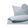 Conjunto De Fundas De Algodón Gris Azul Edredón Funda De Almohada 135 X 200 Cm Moderno Dormitorio Avondale - Gris