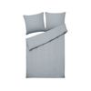 Conjunto De Fundas De Algodón Gris Azul Edredón Funda De Almohada 155 X 220 Cm Moderno Dormitorio Avondale - Gris