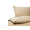 Conjunto De Fundas De Algodón Beige Arena Edredón Funda De Almohada 155 X 220 Cm Moderno Dormitorio Avondale - Beige