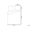 Conjunto De Fundas De Algodón Blanco Edredón Funda De Almohada 155 X 220 Cm Moderno Dormitorio Avondale - Blanco