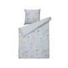 Conjunto De Fundas De Algodón Azul Claro Edredón Funda De Almohada 135 X 200 Cm Moderno Dormitorio Evergreen - Azul