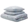 Conjunto De Fundas De Algodón Azul Claro Edredón Funda De Almohada 135 X 200 Cm Moderno Dormitorio Evergreen - Azul