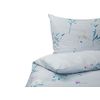 Conjunto De Fundas De Algodón Azul Claro Edredón Funda De Almohada 155 X 220 Cm Moderno Dormitorio Evergreen - Azul