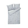 Conjunto De Fundas De Algodón Azul Claro Edredón Funda De Almohada 155 X 220 Cm Moderno Dormitorio Evergreen - Azul