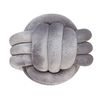 Cojín Decorativo Almohada Nudo Gris Brillante 30 X 30 Cm Accesorios Decorativos Malni - Gris