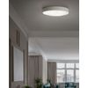 Lámpara De Techo Led De Metal Blanco Hierro Forma Redonda Glamour Moderno Arli - Blanco