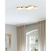 Lámpara De Techo Led De Metal Dorado 5 Luces Moderno Glamour Decoración Luga - Dorado