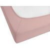 Sábana De Algodón Rosa Estampado Liso Clásico Ribete Elástico 90 X 200 Cm Dormitorio Hofuf - Rosa