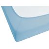 Sábana De Algodón Azul Estampado Liso Clásico Ribete Elástico 140 X 200 Cm Dormitorio Hofuf - Azul