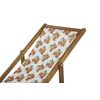 Conjunto De 2 Tumbonas De Jardín De Madera De Acacia Clara Blanco Naranja Verde Naranjas Reclinable Plegable Anzio - Verde