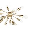 Lámpara De Techo De Metal Dorado 115 Cm 15 Luces Bombillas Iluminación Ambiente Moderno Balagas - Dorado