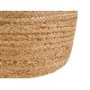 Puf De Algodón Yute Beige Arena Ø 46 Cm Relleno De Eps Reposapiés Otomana Boho Dalama - Beige