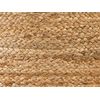 Puf De Algodón Yute Beige Arena Ø 46 Cm Relleno De Eps Reposapiés Otomana Boho Dalama - Beige