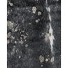 Alfombra De Piel De Vaca Negro Blanco 150 X 200 Cm Motas Moderno Rústico Bogong - Blanco