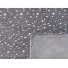 Colcha De Poliéster Gris 130 X 180 Cm Manta Patrón De Estrella Dorada Sala De Estar Dormitorio Alazeya - Gris