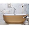 Bañera Independiente De Acrílico Dorado 170 X 77 Cm Ovalado Bordes Redondeados Moderno Tesoro - Dorado