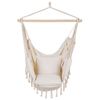 Silla Colgante De Algodón Poliéster Beige Columpio Hamaca Boho Interior Exterior Bonea - Beige