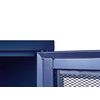Aparador De Metal Azul Marino 2 Puertas Estantes Almacenaje Oficina Casa Wakatipu - Azul