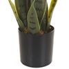 Planta Artificial En Maceta De Material Sintético Verde Negro 40 Cm Accesorio Interior Snake Plant - Verde