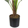 Planta Artificial En Maceta De Material Sintético Verde Negro 83 Cm Palmera Accesorio Interior Areca Palm - Verde