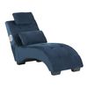 Chaise Longue De Terciopelo Azul Oscuro Altavoz Bluetooth Puerto Usb Moderno Sala De Estar Simorre - Azul