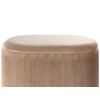 Puf De Terciopelo Beige Almacenaje Reposapiés Glamour Sala De Estar Dormitorio Richland - Beige