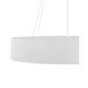 Lámpara De Techo Led De Metal Blanco 60 Cm Pantalla Anillo De Acrílico Balili - Blanco