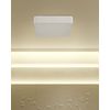 Lámpara De Techo Led De Metal Blanco Pantalla De Acrílico Empotrado Bicol - Blanco