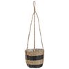 Maceta De Algas Marinas Natural Negro 64 Cm Macetero Colgante Boho Ruffe - Natural