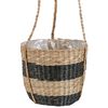 Maceta De Algas Marinas Natural Negro 64 Cm Macetero Colgante Boho Ruffe - Natural