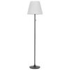 Lámpara De Pie De Metal Negro Blanco Poliéster 148 Cm Sala De Estar Torysa - Negro