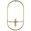 Conjunto De 2 Candeleros De Metal Dorado Portavelas Moderno Minimalista Caviana - Dorado