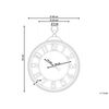 Reloj De Pared Marrón 52 Cm Material Sintético Números Arábigos Alcoba - Marrón