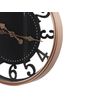 Reloj De Pared Negro Cobrizo 44 Cm Metal Colgante Números Arábigos Alloza - Negro