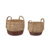 Conjunto De 2 Macetas De Algas Marinas Natural Marrón Plantas Boho Paladju - Natural