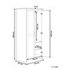 Armario Blanco Madera Clara 180 Cm Puertas Estantes Almacenaje Dormitorio Sellin - Blanco